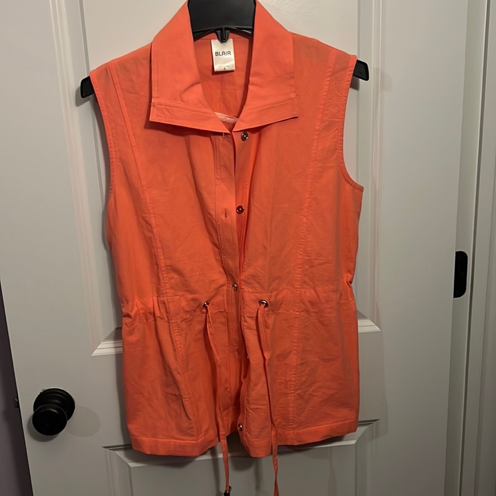 Coral colored summer vest
